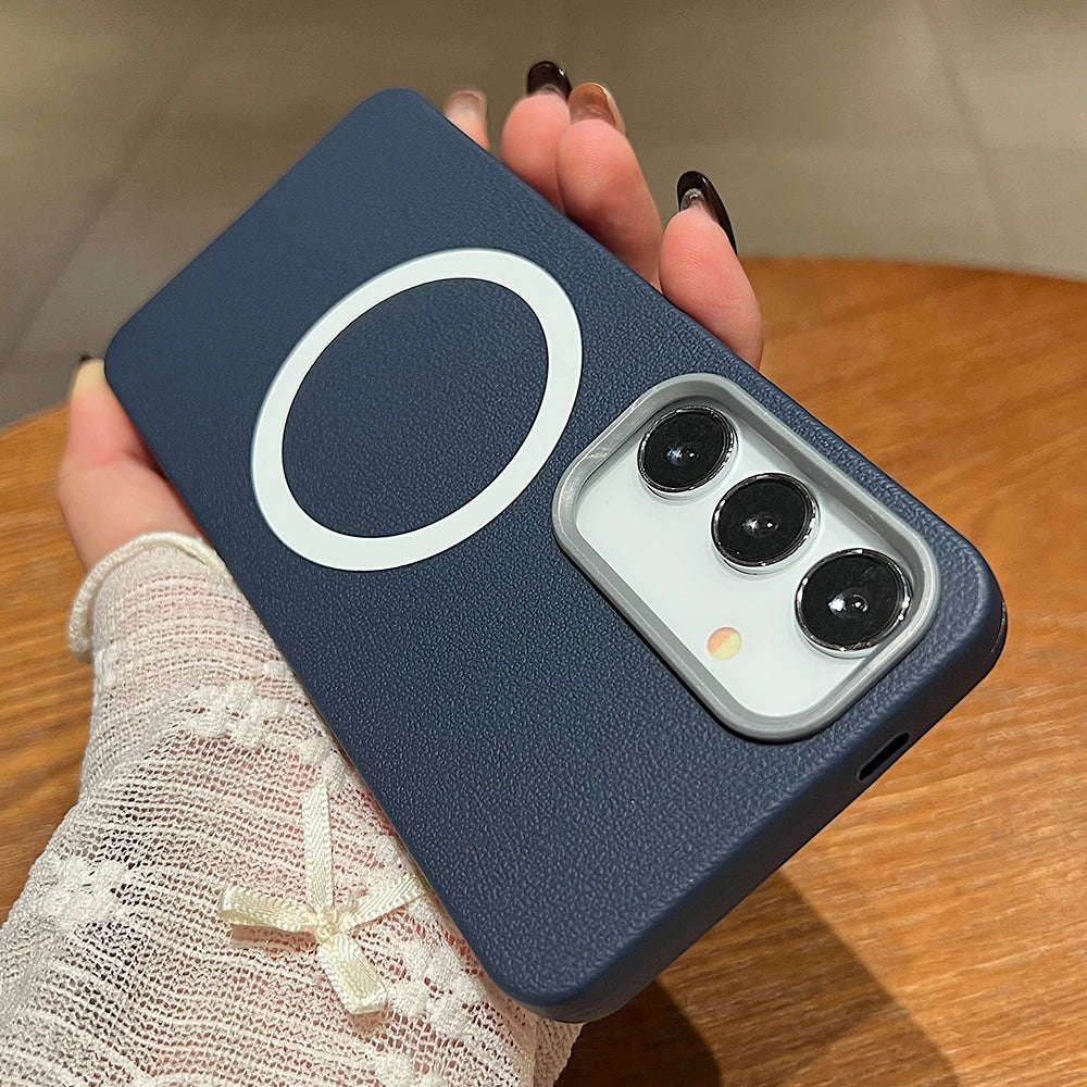 Matte leather magnetic soft protective case samsung galaxy - product image