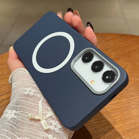 Matte leather magnetic soft protective case samsung galaxy - product image