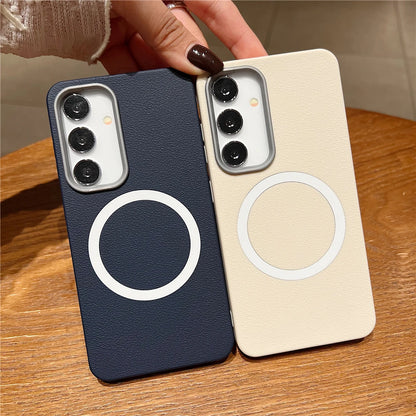 Matte leather magnetic soft protective case samsung galaxy - product image