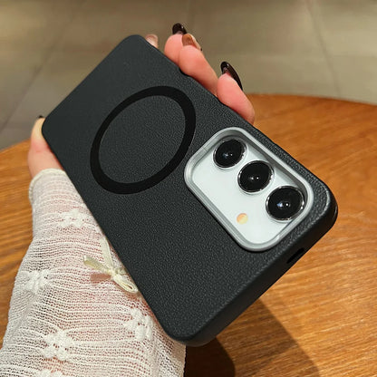 Matte leather magnetic soft protective case samsung galaxy - product image