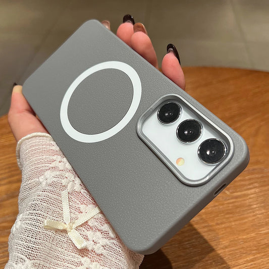 Matte leather magnetic soft protective case samsung galaxy - product image