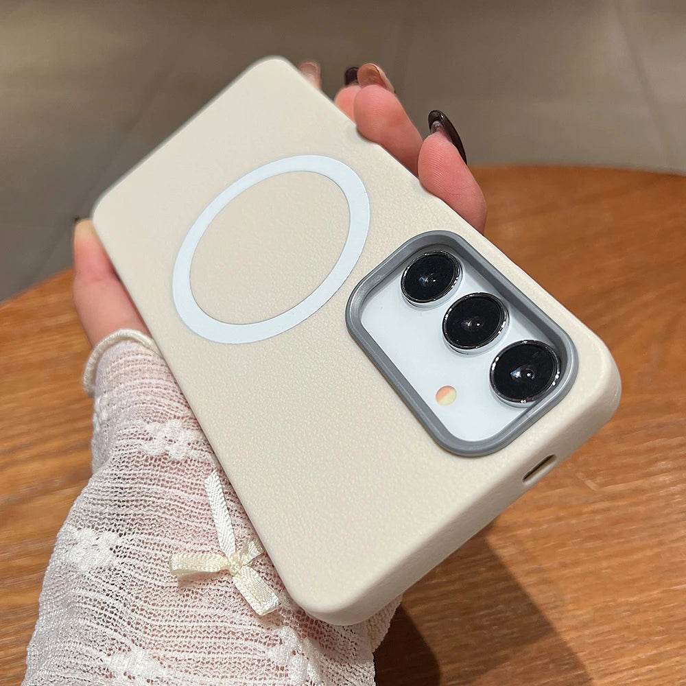 Matte leather magnetic soft protective case samsung galaxy - product image