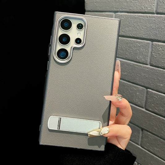 Matte leather magnetic stand shockproof bumper case samsung - product image