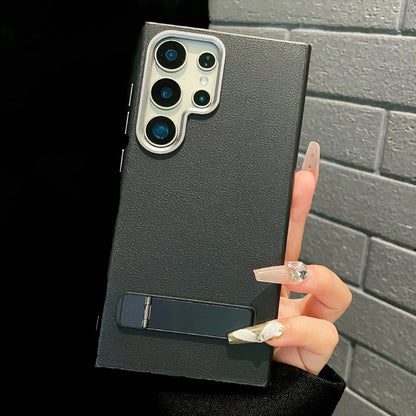 Matte leather magnetic stand shockproof bumper case samsung - product image