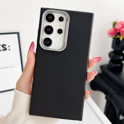 Matte leather soft silicone shockproof phone case samsung - product image