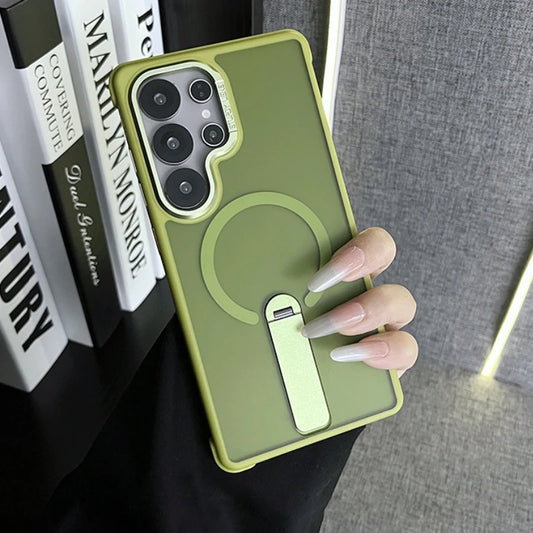 Matte magnetic fold stand holder case samsung - product image