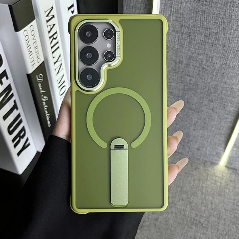 Matte magnetic fold stand holder case samsung - product image