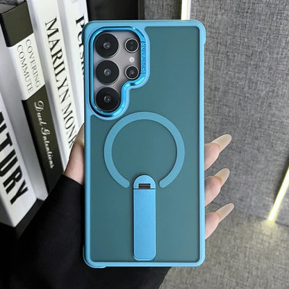 Matte magnetic fold stand holder case samsung - product image