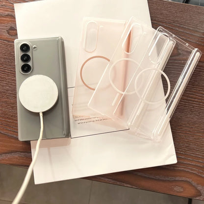 Matte magnetic hinge hard pc shockproof case fold - product image