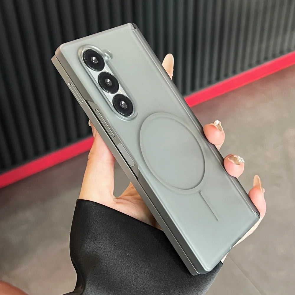 Matte magnetic hinge hard pc shockproof case fold - product image