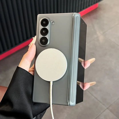 Matte magnetic hinge hard pc shockproof case fold - product image