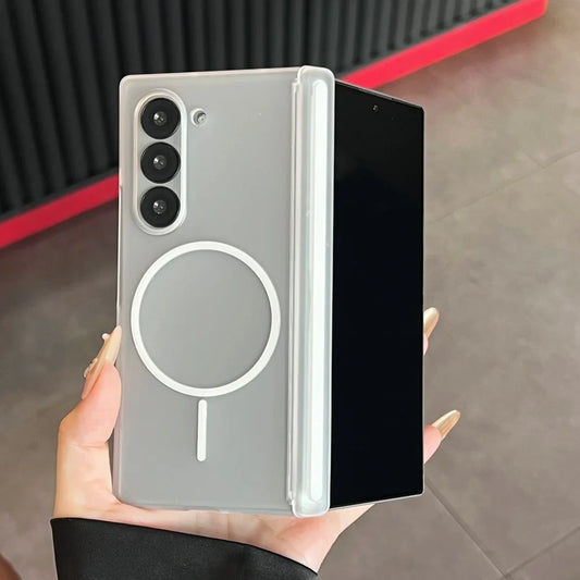 Matte magnetic hinge hard pc shockproof case fold - product image