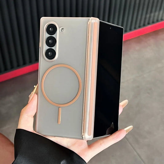 Matte magnetic hinge hard pc shockproof case fold - product image
