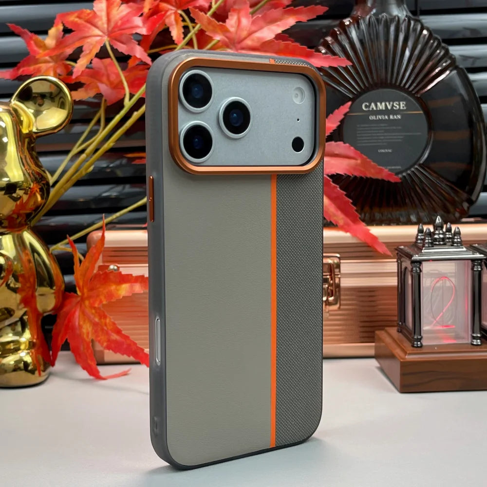 Matte magnetic leather soft shockproof case - product image