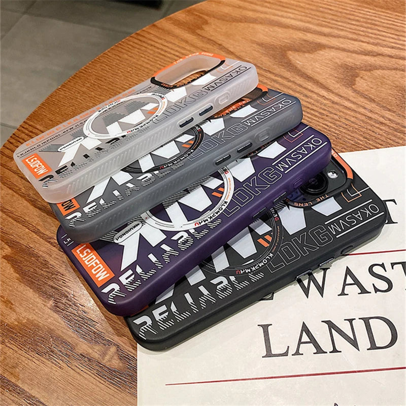 Matte magnetic shockproof magsafe case iphone - product image