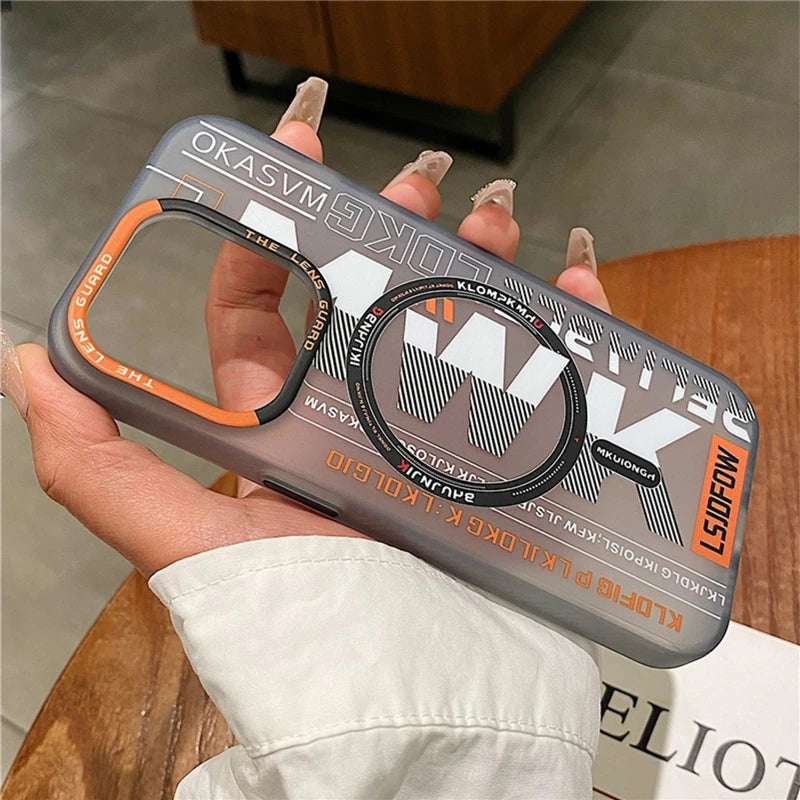 Matte magnetic shockproof magsafe case iphone - product image