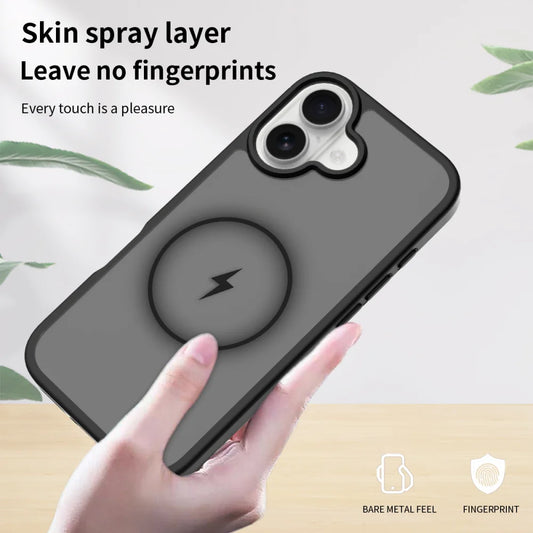 Matte magnetic wireless charger shockproof case - product image
