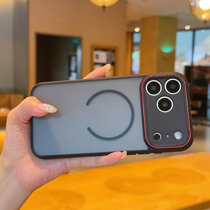 Matte magnetic wireless charging shockproof pc case - product image