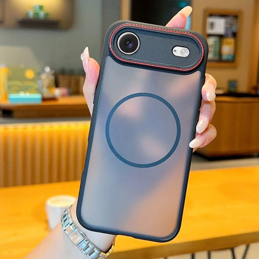 Matte magnetic wireless charging shockproof pc case - product image