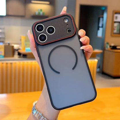 Matte magnetic wireless charging shockproof pc case - product image