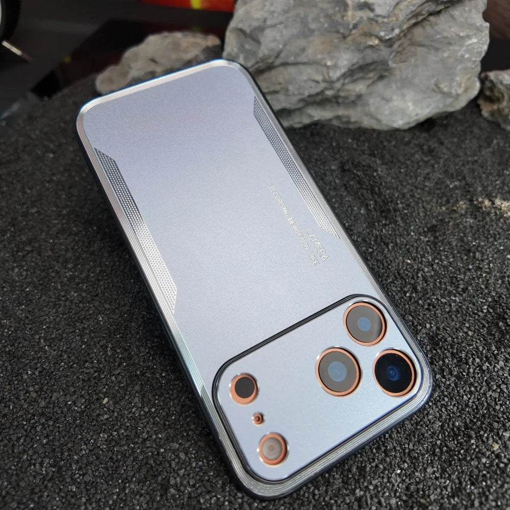 Matte metal armor camera protection shockproof hard pc case - product image