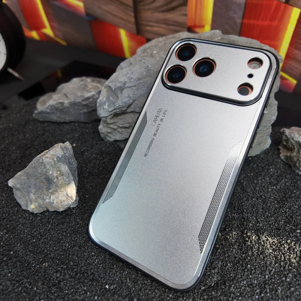 Matte metal armor camera protection shockproof hard pc case - product image