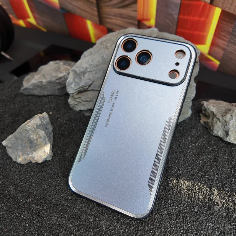 Matte metal armor camera protection shockproof hard pc case - product image