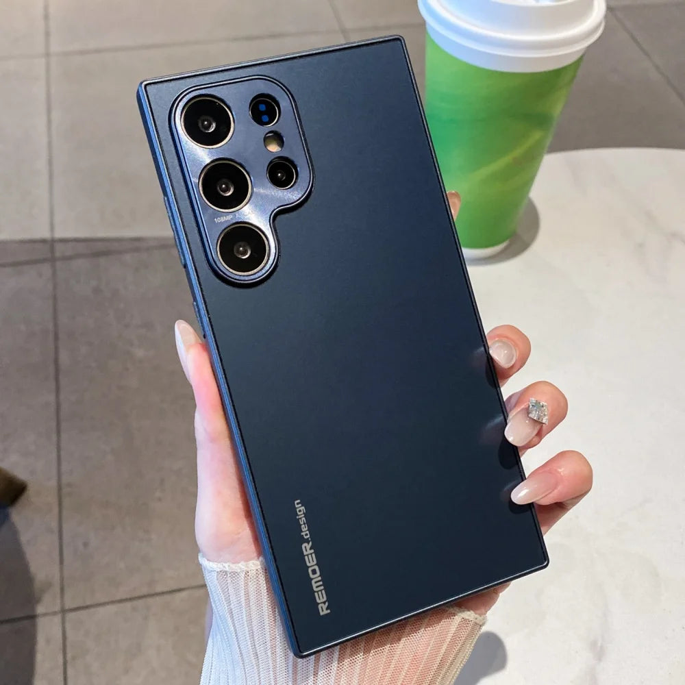 Matte metal lens protection shockproof case samsung - product image