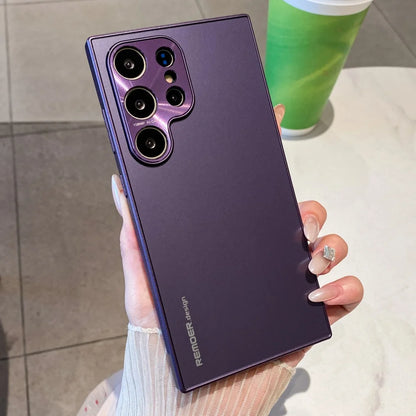 Matte metal lens protection shockproof case samsung - product image