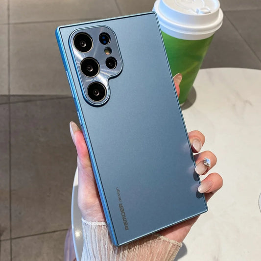 Matte metal lens protection shockproof case samsung - product image