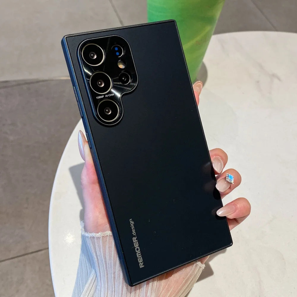 Matte metal lens protection shockproof case samsung - product image