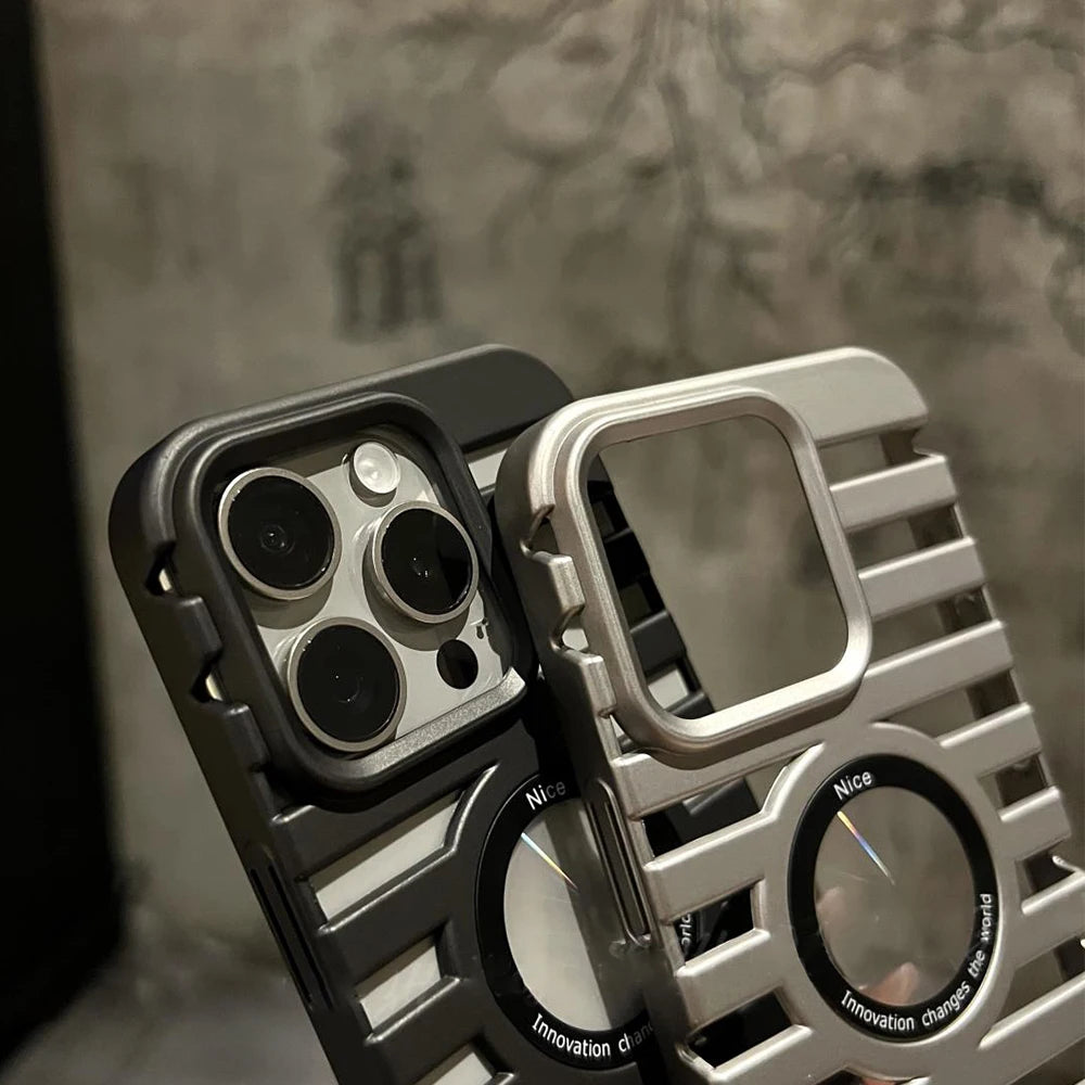 Matte metal magnetic heat dissipation case iphone - product image