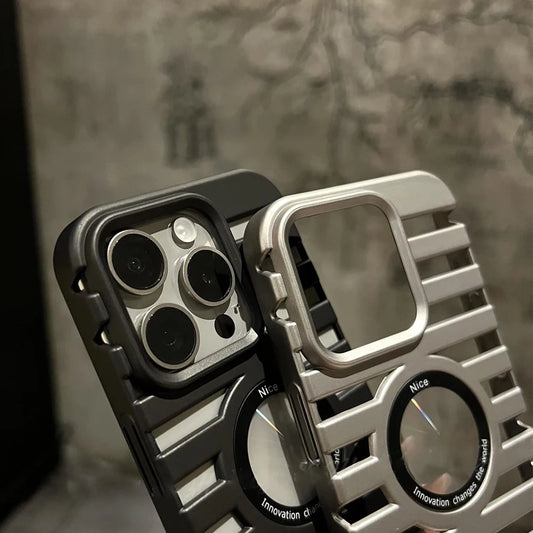 Matte metal magnetic heat dissipation case iphone - product image