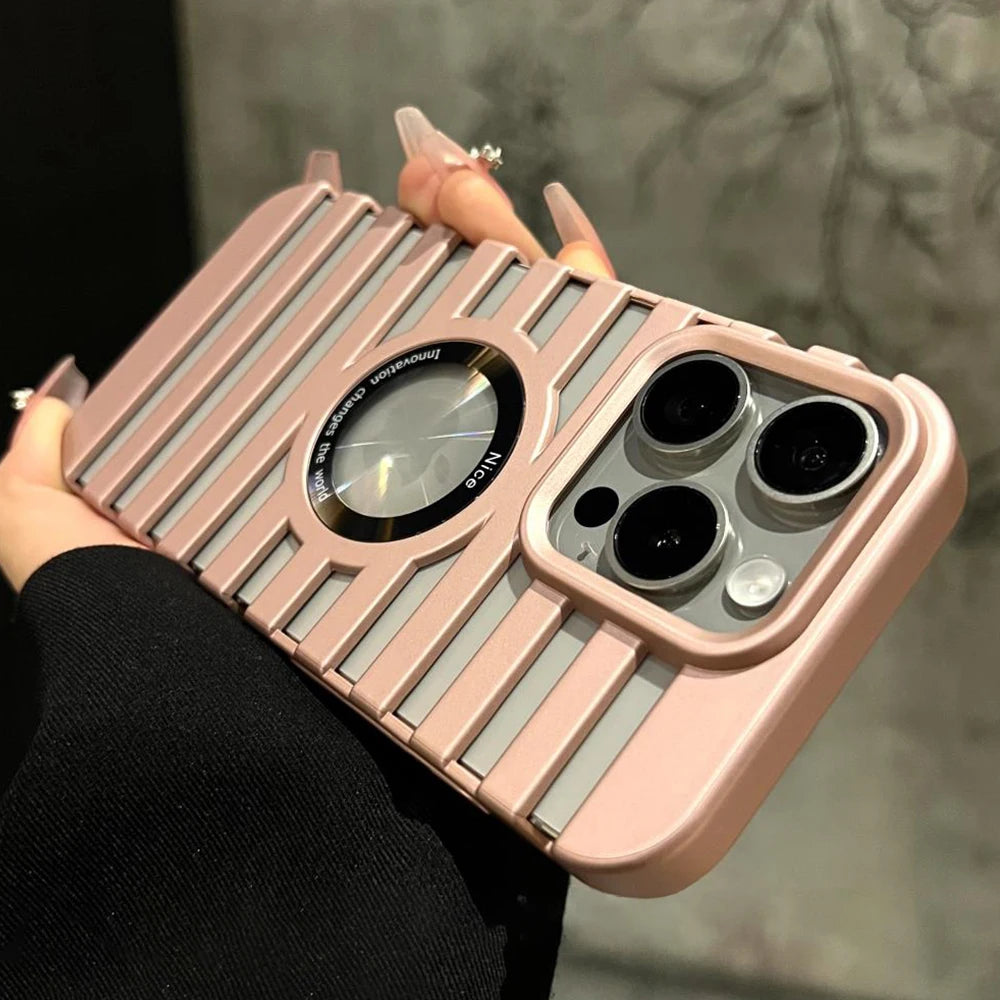 Matte metal magnetic heat dissipation case iphone - product image