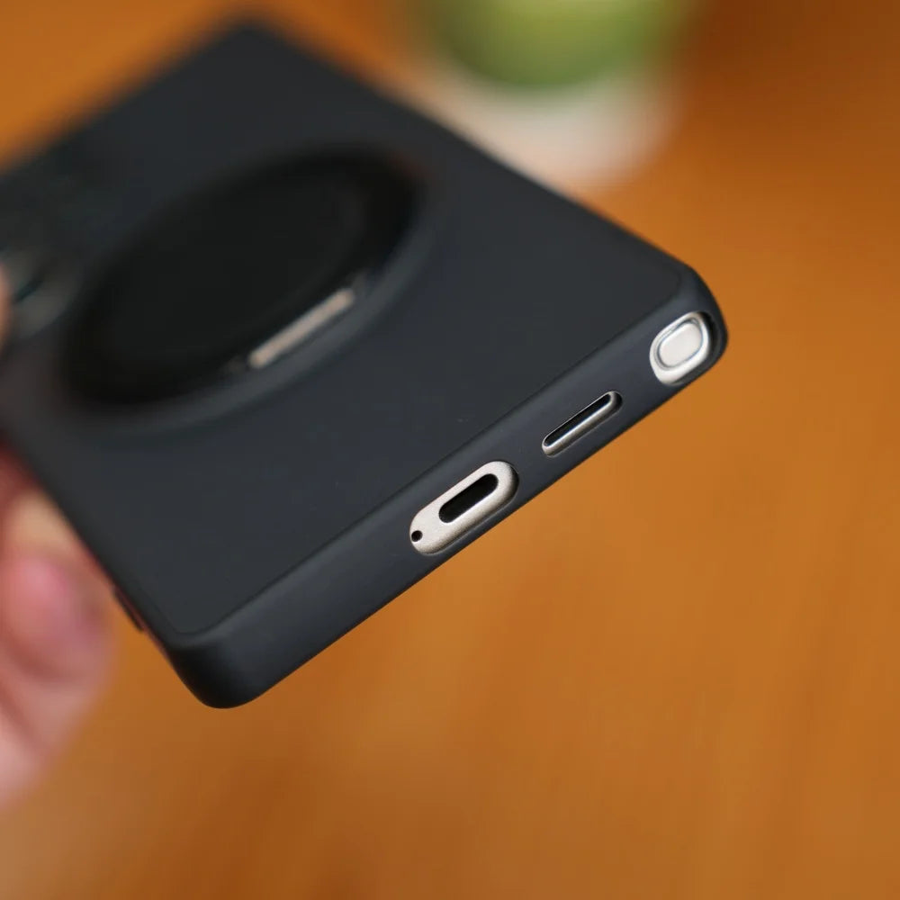 Matte ring magnetic stand holder case - product image