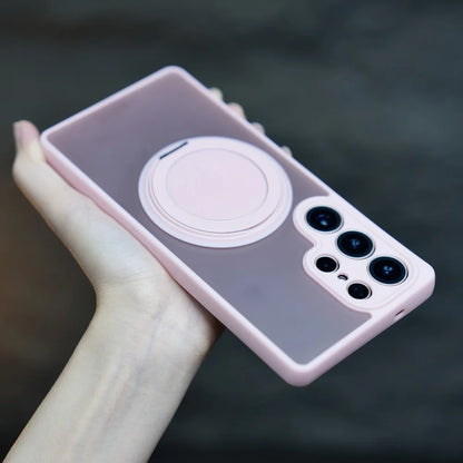 Matte ring magnetic stand holder case - product image