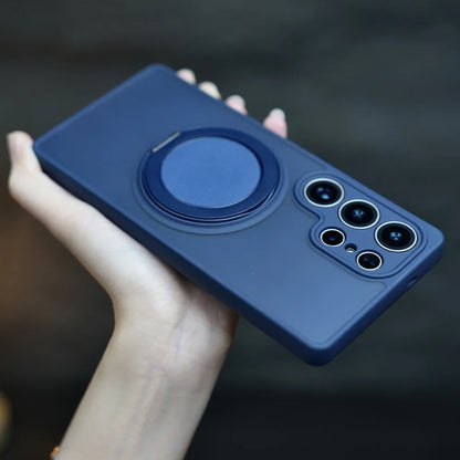 Matte ring magnetic stand holder case - product image