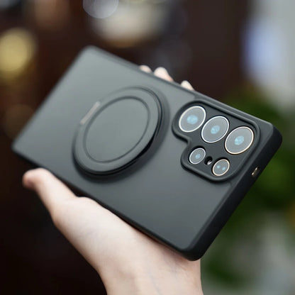 Matte ring magnetic stand holder case - product image