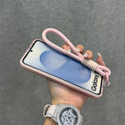 Matte ring magnetic stand holder wrist strap shockproof case - product image