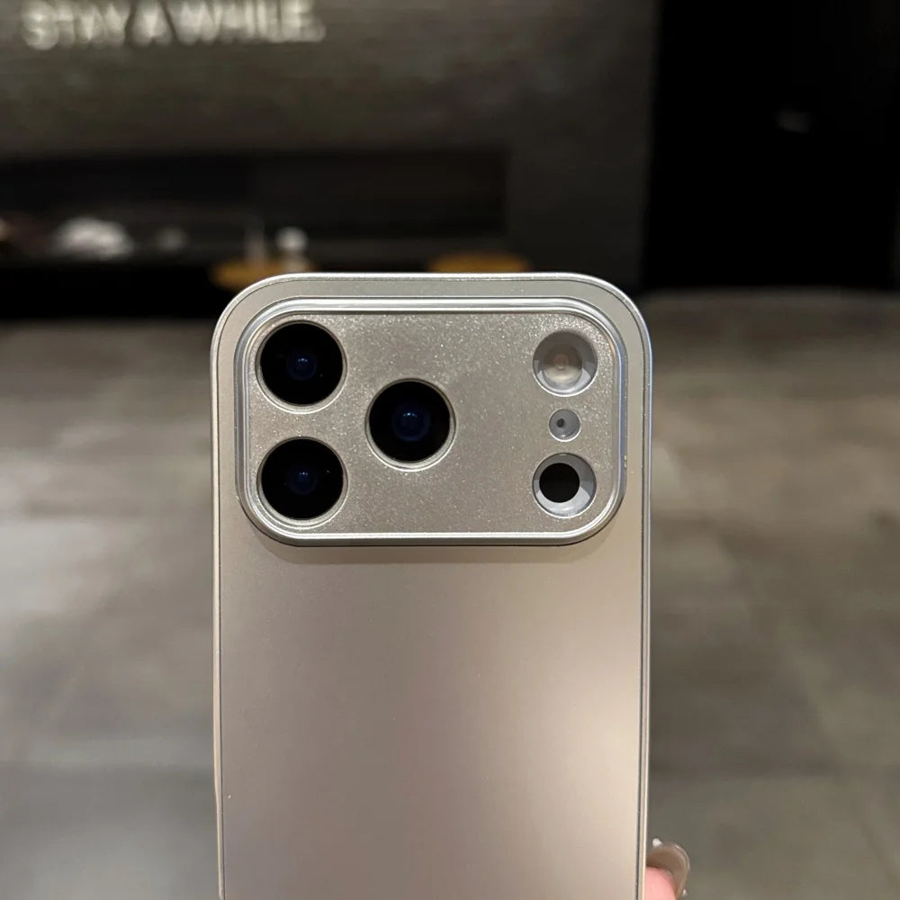 Matte shockproof camera protection phone case - product image