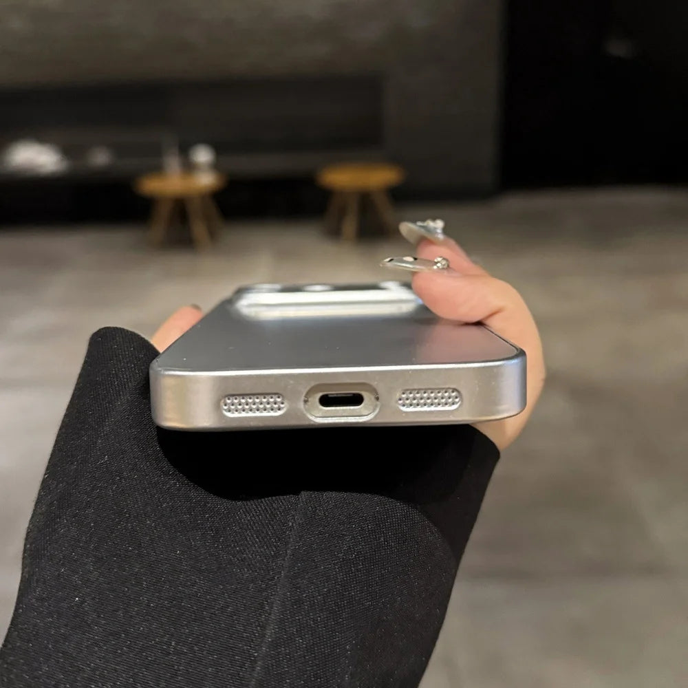 Matte shockproof camera protection phone case - product image