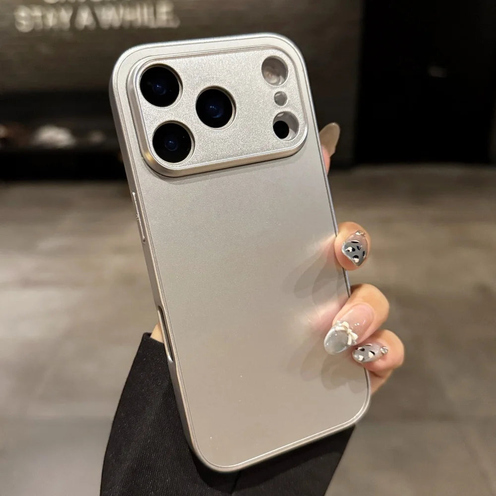 Matte shockproof camera protection phone case - product image