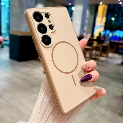 Matte silicone magnetic phone case shockproof samsung - product image