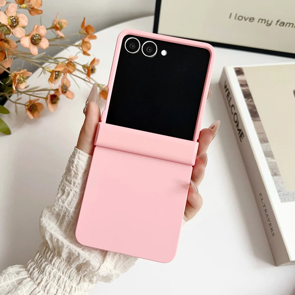 Matte solid color ultra thin hard pc case samsung z flip - product image