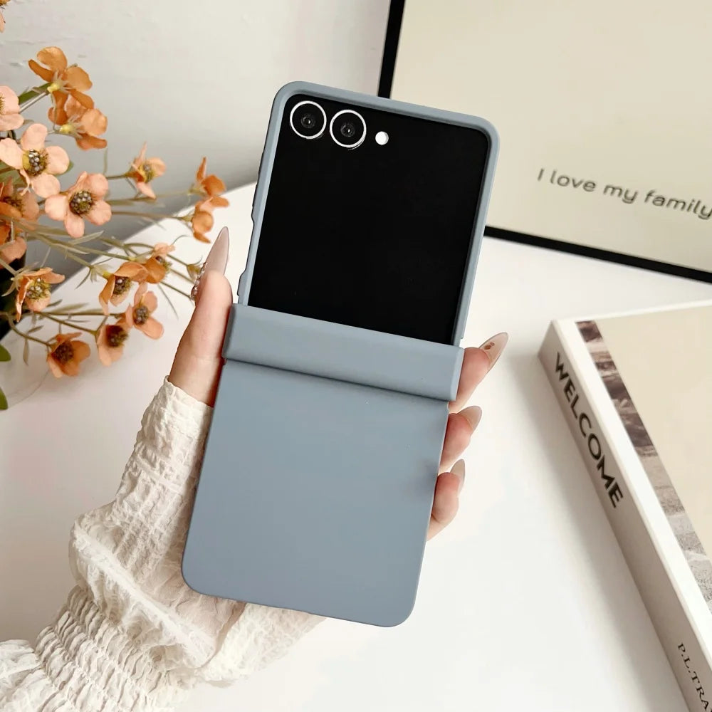 Matte solid color ultra thin hard pc case samsung z flip - product image