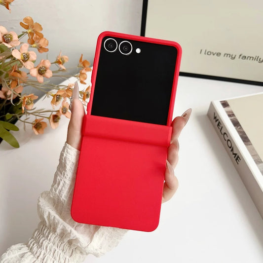 Matte solid color ultra thin hard pc case samsung z flip - product image