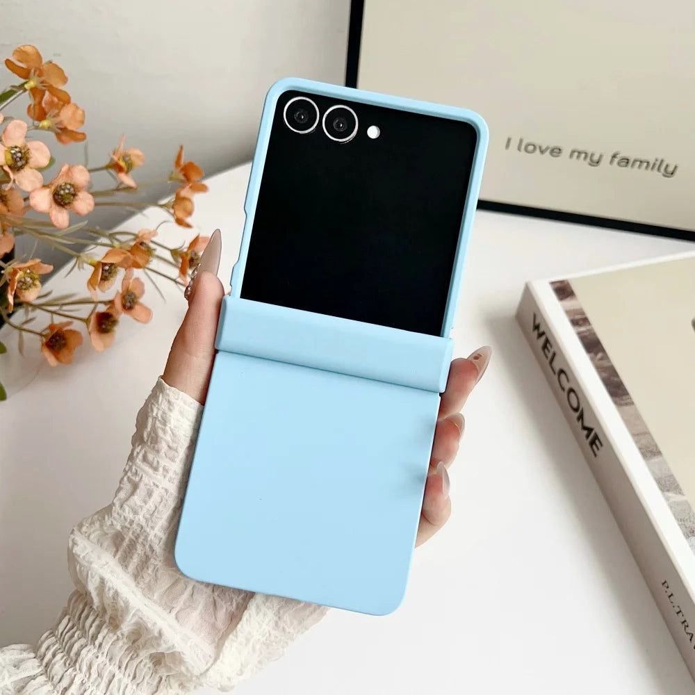 Matte solid color ultra thin hard pc case samsung z flip - product image