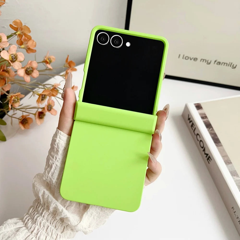 Matte solid color ultra thin hard pc case samsung z flip - product image