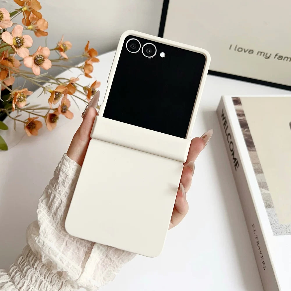 Matte solid color ultra thin hard pc case samsung z flip - product image