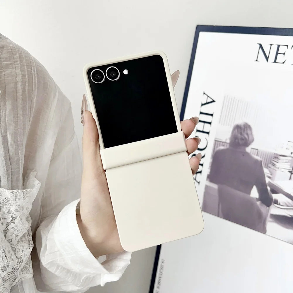 Matte solid color ultra thin hard pc case samsung z flip - product image